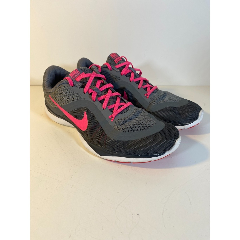 Nike Flex TR 6 Training Sneaker Running Women's Shoes Size 9.5 Gray Pink